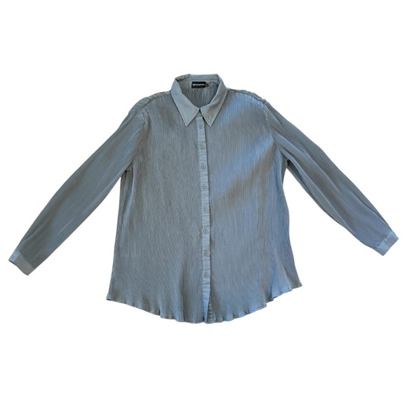 PrettyLittleThing Blue Ribbed 2pc Co-Ord Set - Picture 4 of 5